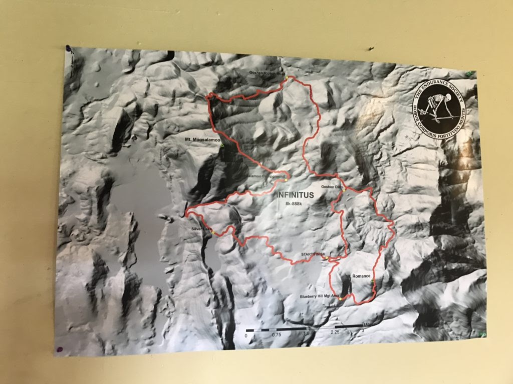 100 Mile Run: Trail Map