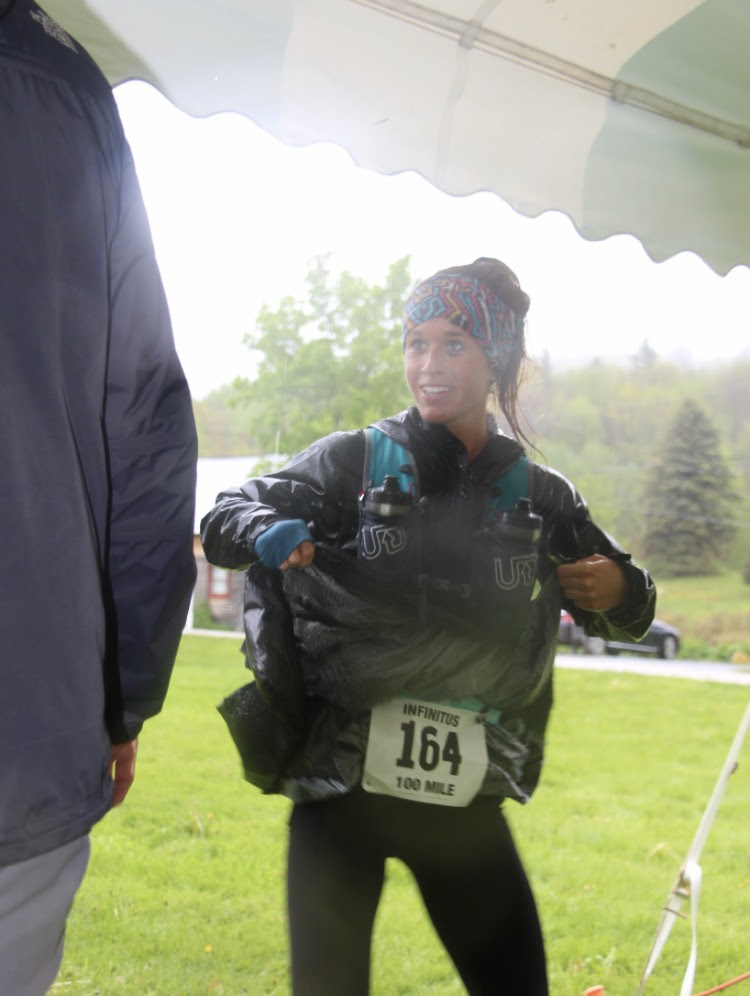 Crystal at the 100 mile race
